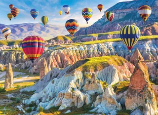 Air Balloons Over Cappadocia - 1000 stukjes 68×48cm (b×h) - Legpuzzel van Eurographics, editie Meerkleurig – doos 1 van 2