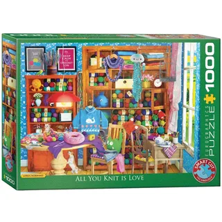 Alles wat je Breit is Liefde (All you Knit is Love) - Paul Normand - 1000 stukjes - Legpuzzel de Eurographics, édition Multicolore – boîte 2 sur 2