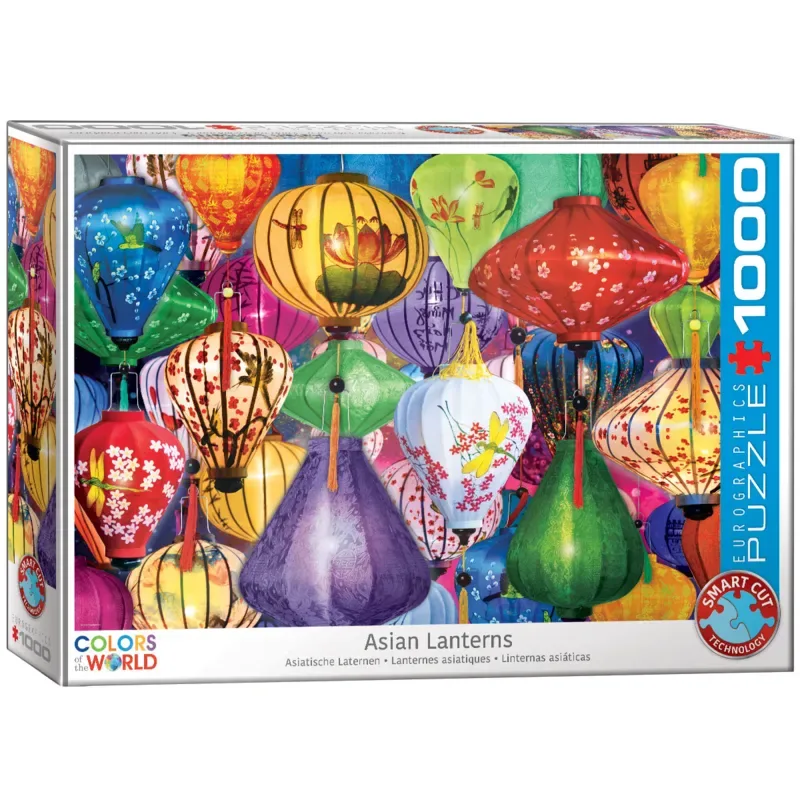 Aziatische lantaarns [Asian Lanterns] - 1000 stukjes 68×48cm (b×h) - Legpuzzel van Eurographics, editie Meerkleurig – doos 2 van 2