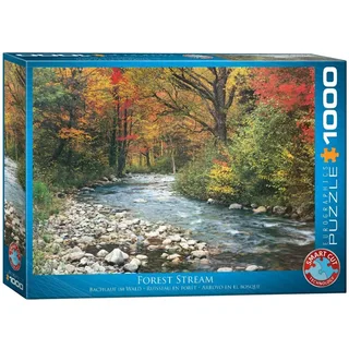 Bosbeek [Forest Stream] - 1000 stukjes 68×48cm (b×h) - Legpuzzel from Eurographics, Multicolour edition – box 2 of 2