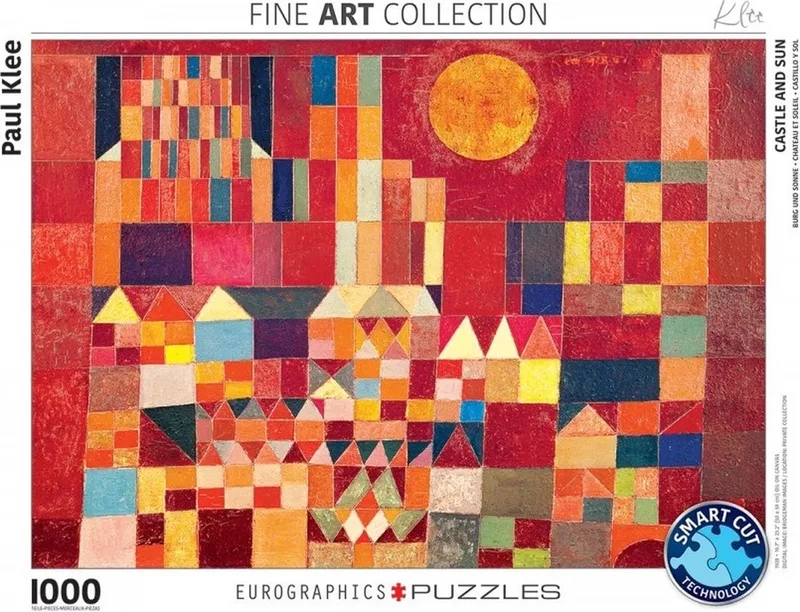 Burcht en Zon [Burg und Sonne] - Paul Klee - 1000 stukjes 68×48cm (b×h) - Fine Art Legpuzzel from Eurographics, Multicolour edition – box