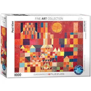 Burcht en Zon [Burg und Sonne] - Paul Klee - 1000 stukjes 68×48cm (b×h) - Fine Art Legpuzzel från Eurographics, utgåva Flerfärgad – kartong 2 av 2