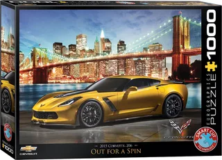 Corvette Z06 Out for a Spin - 1000 stukjes 68×48cm (b×h) - Legpuzzel de Eurographics, édition Multicolore – boîte 1 sur 2