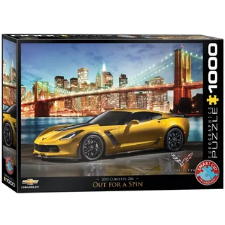 Corvette Z06 Out for a Spin - 1000 stukjes 68×48cm (b×h) - Legpuzzel de Eurographics, édition Multicolore – boîte 2 sur 2
