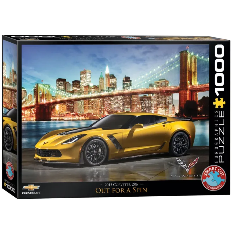 Corvette Z06 Out for a Spin - 1000 stukjes 68×48cm (b×h) - Legpuzzel de Eurographics, édition Multicolore – boîte 2 sur 2