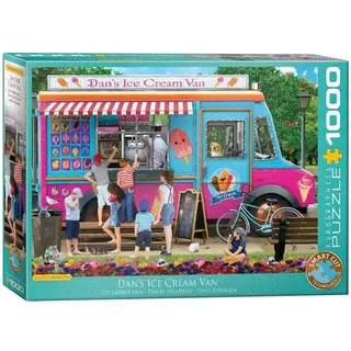 Dan's IJscowagen [Dan's Ice Cream Van] - Paul Normand - 1000 stukjes 68×48cm (b×h) - Legpuzzel van Eurographics, editie Meerkleurig – doos 2 van 2