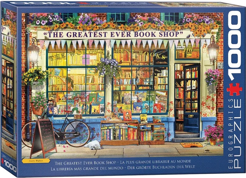 De Beste Boekwinkel Ooit (The Greatest Ever Book Shop) - 1000 stukjes - Legpuzzel från Eurographics, utgåva Flerfärgad – kartong