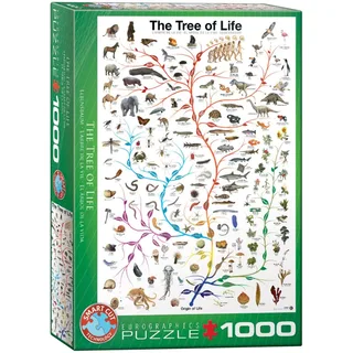 De Boom des Levens [The Tree of Life] - Evolutiediagram - 1000 stukjes 48×68cm (b×h) - Legpuzzel de Eurographics, édition Multicolore – boîte 2 sur 2