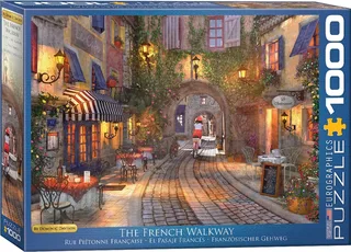 De Franse Loopbrug [The French Walkway] - Dominic Davison - 1000 stukjes 68×48cm (b×h) - Legpuzzel från Eurographics, utgåva Flerfärgad – kartong 1 av 2