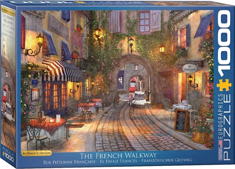 De Franse Loopbrug [The French Walkway] - Dominic Davison - 1000 stukjes 68×48cm (b×h) - Legpuzzel från Eurographics, utgåva Flerfärgad – kartong 1 av 2