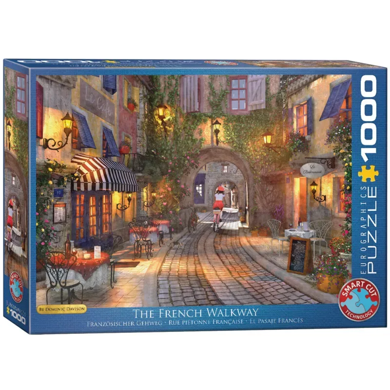 De Franse Loopbrug [The French Walkway] - Dominic Davison - 1000 stukjes 68×48cm (b×h) - Legpuzzel från Eurographics, utgåva Flerfärgad – kartong 2 av 2