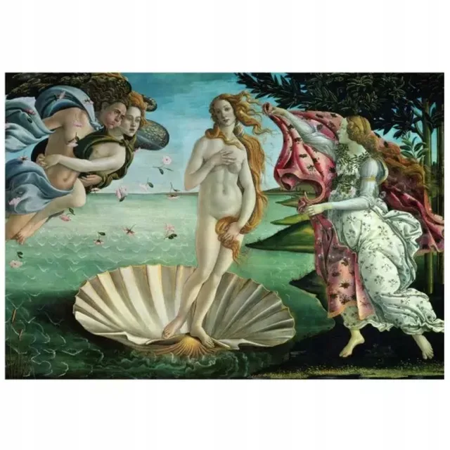 De geboorte van Venus [La Nascita di Venere] - Sandro Botticelli - 1000 stukjes 48×68cm (b×h) - Fine Art Legpuzzel