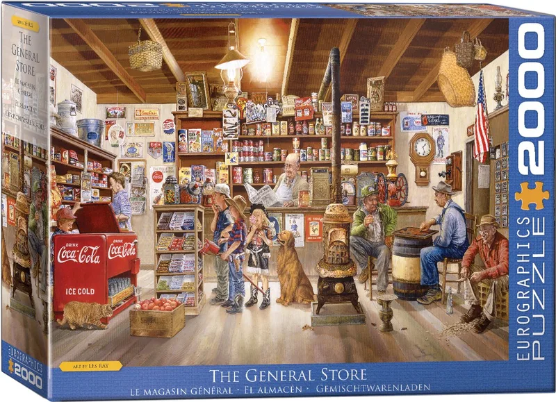 De kruidenierswinkel [The General Store] - Les Ray - 2000 stukjes 97×68cm (b×h) - Legpuzzel de Eurographics, édition Multicolore – boîte