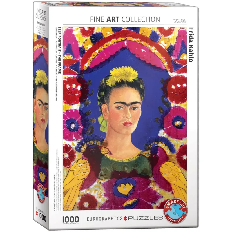 De lijst [Le Cadre] - Frida Kahlo - 1000 stukjes 48×68cm (b×h) - Fine Art Legpuzzel fra Eurographics, Flerfarvet-udgave – æske 2 af 2