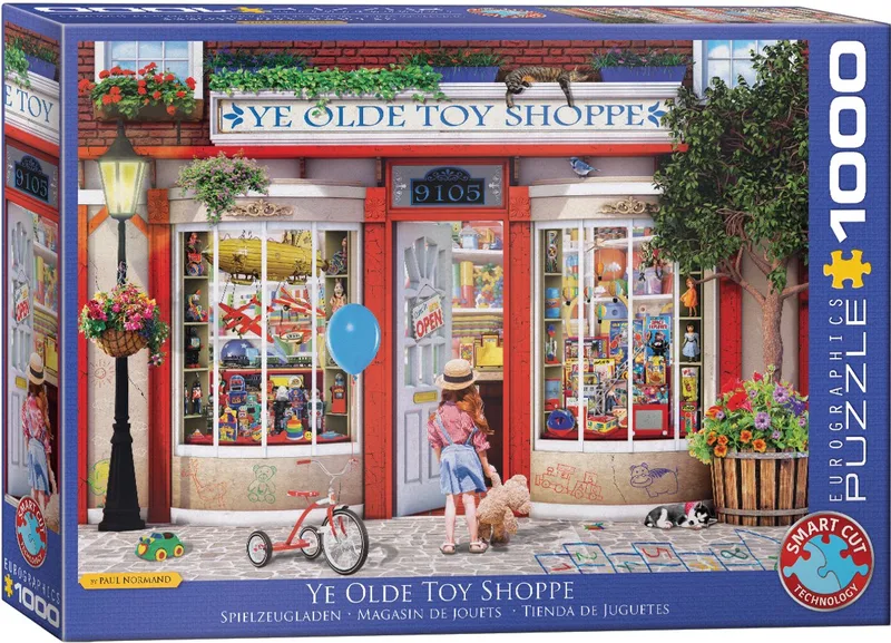 De Olden Speelgoedzaak (Ye Olde Toy Shoppe) - 1000 stukjes - Legpuzzel van Eurographics, editie Meerkleurig – doos