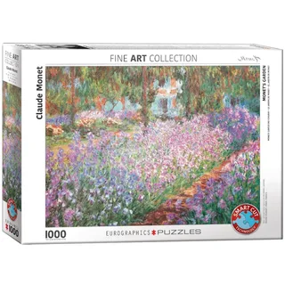 De tuin van de kunstenaar in Giverny [Le Jardin de l’artiste à Giverny] - Claude Monet - 1000 stukjes 68×48cm (b×h) - Fine Art Legpuzzel fra Eurographics, Flerfarvet-udgave – æske 2 af 2