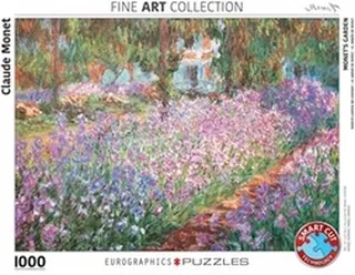 De tuin van de kunstenaar in Giverny [Le Jardin de l’artiste à Giverny] - Claude Monet - 1000 stukjes 68×48cm (b×h) - Fine Art Legpuzzel fra Eurographics, Flerfarvet-udgave – æske 1 af 2
