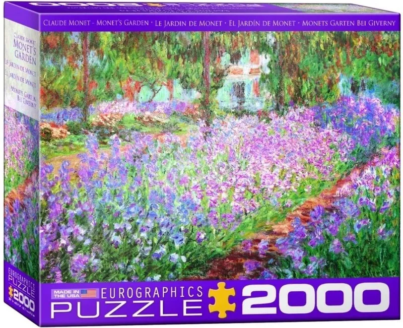 De Tuin van Monet in Giverny [Le Jardin de l’artiste à Giverny] - Claude Monet - 2000 stukjes 97×68cm (b×h) - Fine Art Legpuzzel von Eurographics, Ausgabe Mehrfarbig – Schachtel