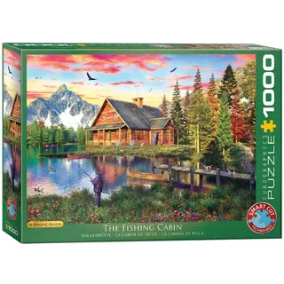 De vissershut [The Fishing Cabin] - Dominic Davison - 1000 stukjes 68×48cm (b×h) - Legpuzzel fra Eurographics, Flerfarvet-udgave – æske 2 af 2