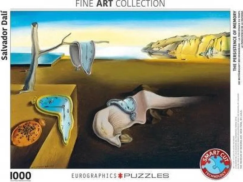 De volharding der herinnering [La persistencia de la memoria] - Salvador Dali - 1000 stukjes 68×48cm (b×h) - Fine Art Legpuzzel van Eurographics, editie Meerkleurig – doos