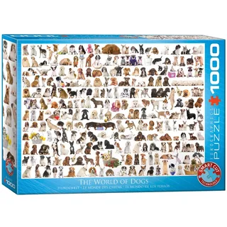 De Wereled van Honden [The World of Dogs] - 1000 stukjes 68×48cm (b×h) - Legpuzzel from Eurographics, Multicolour edition – box 2 of 2