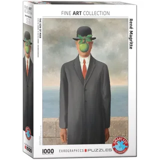 De zoon des Mensen [Le Fils de l'homme] - René Magritte - 1000 stukjes 48×68cm (b×h) - Fine Art Legpuzzel från Eurographics, utgåva Flerfärgad – kartong 2 av 2