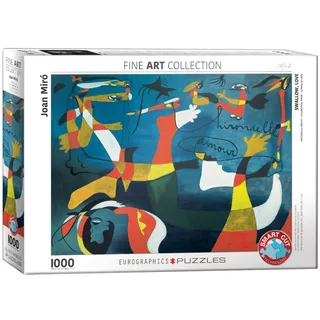 De zwaluw van de liefde [L'Hirondelle d'Amour] - Joan Miro - 1000 stukjes 68×48cm (b×h) - Fine Art Legpuzzel de Eurographics, édition Multicolore – boîte 2 sur 2