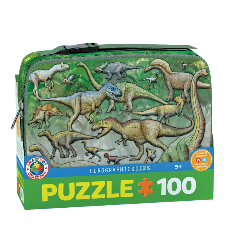 Dino Lunchbox Puzzel 200 Stuk - Educatief en Leuk voor Kinderen de Eurographics, édition Multicolore – boîte