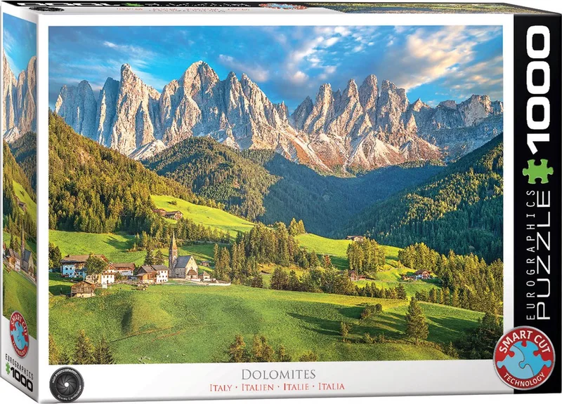 Dolomieten, Italië - 1000 stukjes 68×48cm (b×h) - Legpuzzel de Eurographics, édition Multicolore – boîte 1 sur 2