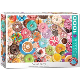 Donut Party - 1000 stukjes 68×48cm (b×h) - Legpuzzel from Eurographics, Multicolour edition – box 2 of 2
