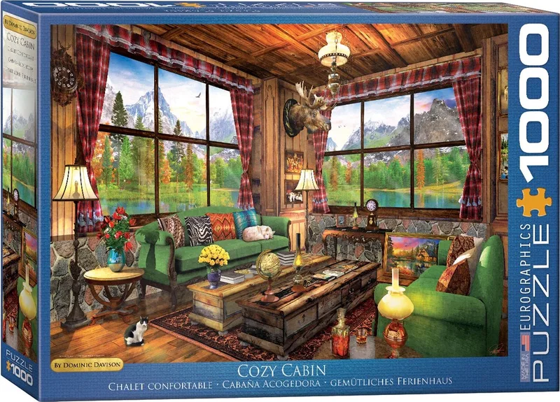 Gezellige Hut (Cozy Cabin) - Dominic Davison - 1000 stukjes - Legpuzzel från Eurographics, utgåva Flerfärgad – kartong