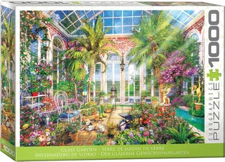 Glazen tuin [Glass Garden] - Dominic Davison - 1000 stukjes 68×48cm (b×h) - Legpuzzel van Eurographics, editie Meerkleurig – doos 1 van 2