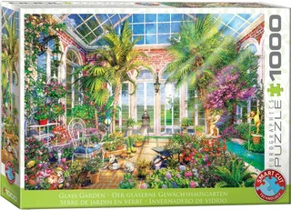 Glazen tuin [Glass Garden] - Dominic Davison - 1000 stukjes 68×48cm (b×h) - Legpuzzel van Eurographics, editie Meerkleurig – doos 2 van 2