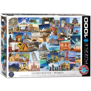 Globetrotter World - 1000 stukjes 68×48cm (b×h) - Legpuzzel from Eurographics, Multicolour edition – box 2 of 2