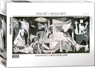 Guernica - Pablo Picasso - 1000 stukjes 89,4×39,4cm (b×h) - Legpuzzel de Eurographics, édition Multicolore – boîte 2 sur 2
