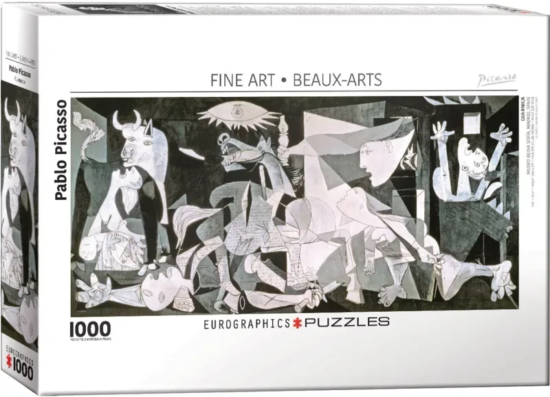 Guernica - Pablo Picasso - 1000 stukjes 89,4×39,4cm (b×h) - Legpuzzel de Eurographics, édition Multicolore – boîte 2 sur 2