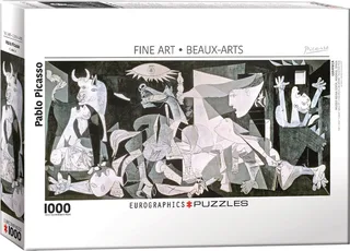 Guernica - Pablo Picasso - 1000 stukjes 89,4×39,4cm (b×h) - Legpuzzel de Eurographics, édition Multicolore – boîte 1 sur 2