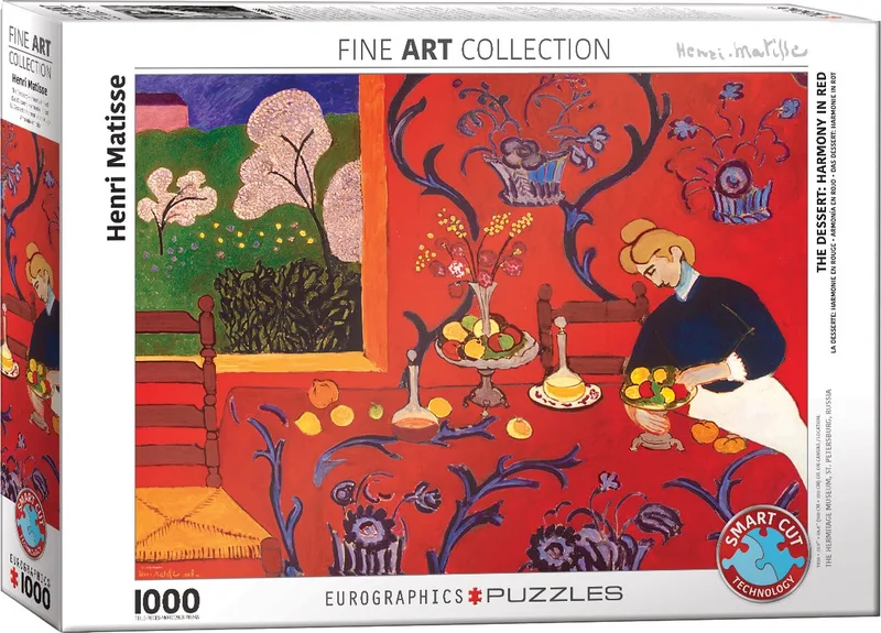 Harmony in Red - Henri Matisse (1000) de Eurographics, édition Multicolore – boîte
