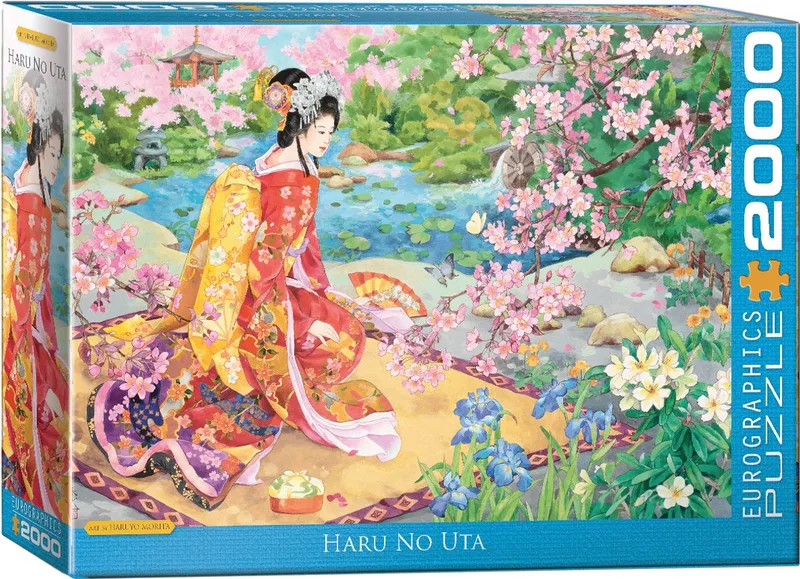 Haruyo Morita - 2000 stukjes 97×68cm (b×h) - Legpuzzel von Eurographics, Ausgabe Haru No Uta – Schachtel