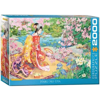 Haruyo Morita - 2000 stukjes 97×68cm (b×h) - Legpuzzel fra Eurographics, Haru No Uta-udgave – æske 2 af 2