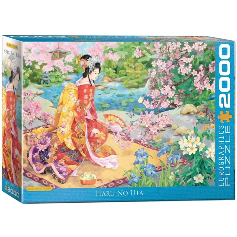 Haruyo Morita - 2000 stukjes 97×68cm (b×h) - Legpuzzel fra Eurographics, Haru No Uta-udgave – æske 2 af 2