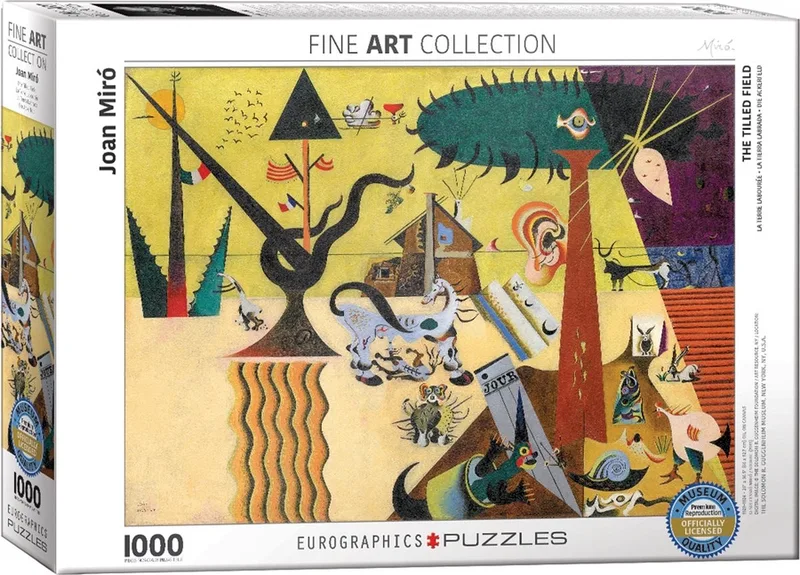 Het Carnaval van Harlekijn [Le Carnaval d’Arlequin] - Joan Miro - 1000 stukjes 68×48cm (b×h) - Fine Art Legpuzzel van Eurographics, editie Meerkleurig – doos