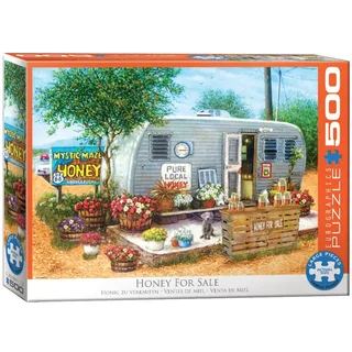 Honing te Koop [Honey for Sale] - 500 XL stukjes 68×48cm (b×h) - Familie Legpuzzel fra Eurographics, Flerfarvet-udgave – æske 2 af 2