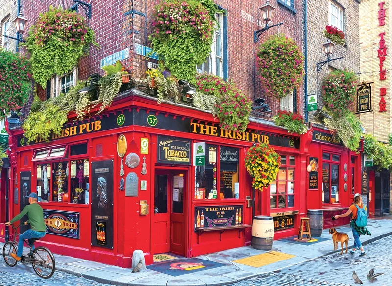 Ierse Pub - 1000 stukjes 68×48cm (b×h) - Legpuzzel från Eurographics, utgåva Flerfärgad – kartong