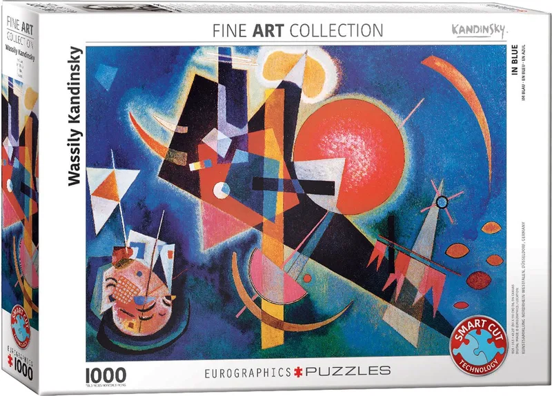 In Blauw [Im Blau] - Wassily Kandinsky - 1000 stukjes 68×48cm (b×h) - Fine Art Legpuzzel de Eurographics, édition Multicolore – boîte