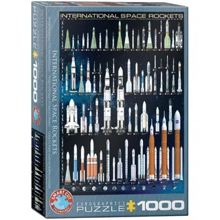 Internationale Ruimteraketten [International Space Rockets] - 1000 stukjes 48×68cm (b×h) - Legpuzzel de Eurographics, édition Multicolore – boîte 2 sur 2