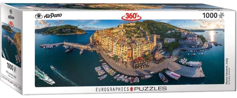 Italië puzzel Porto Venere Italy Panorama 1000 stukjes van Eurographics, editie Meerkleurig – doos