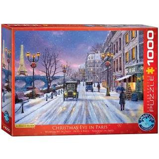 Kerstavond in Parijs [Christmas Eve in Paris] - Dominic Davison - 1000 stukjes 68×48cm (b×h) - Legpuzzel from Eurographics, Multicolour edition – box 2 of 2
