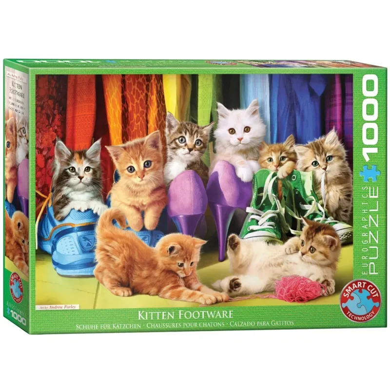 Kittentrots [Kitten Pride] - 1000 stukjes 68×48cm (b×h) - Legpuzzel van Eurographics, editie Meerkleurig – doos 2 van 2