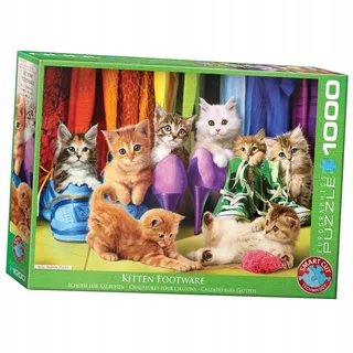 Kittentrots [Kitten Pride] - 1000 stukjes 68×48cm (b×h) - Legpuzzel van Eurographics, editie Meerkleurig – doos 1 van 2